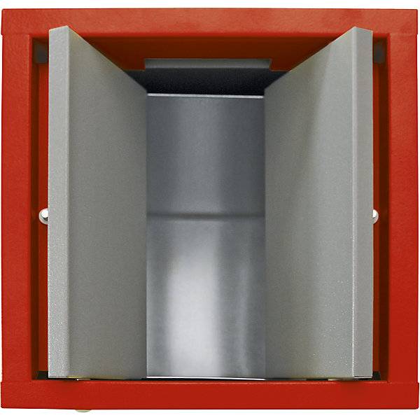 Wertstoffsammler mit Flügeltür einzeln Volumen 30 l Volumen 30 l Deckelfarbe Rot. Stumpf Metall GmbH 11124949-1
