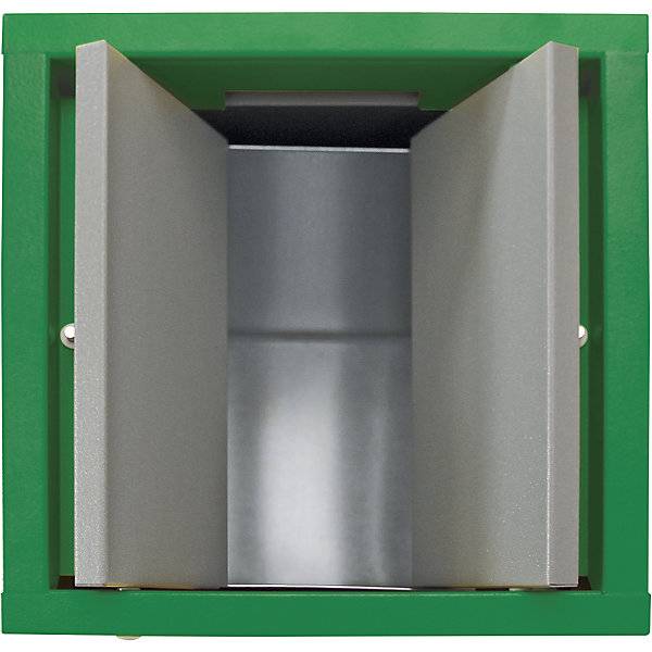 Wertstoffsammler mit Flügeltür einzeln Volumen 30 l Volumen 30 l Deckelfarbe Grün. Stumpf Metall GmbH-3