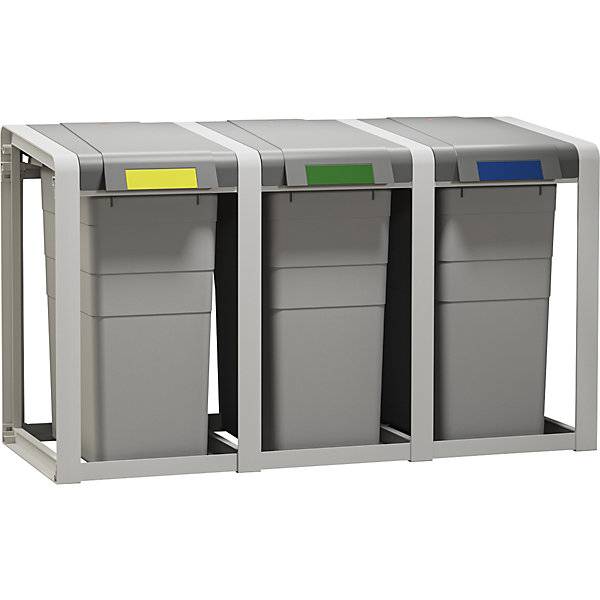 Wertstoffsammlersystem ProfiLine Öko flexibel Volumen 1 x 38 l BxHxT 355 x 560 x 395 mm Erweiterung.-1