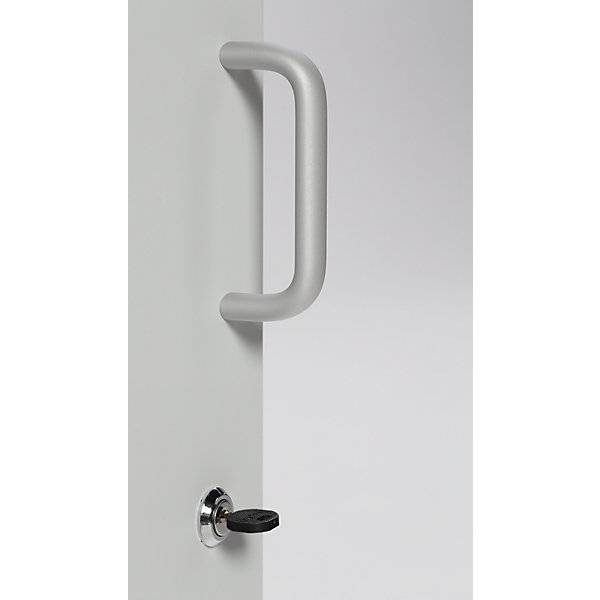Wertstoffsammelschrank Volumen 3 x 50 l lichtgrau RAL 7035. TAKKT Industrial & Packaging GmbH 49958949-2