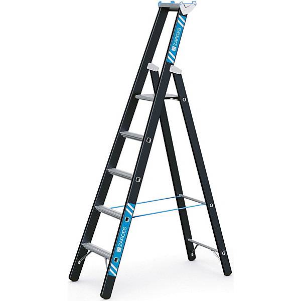 Zarges SL Stehleiter Megastep S 5 Sprossen-0
