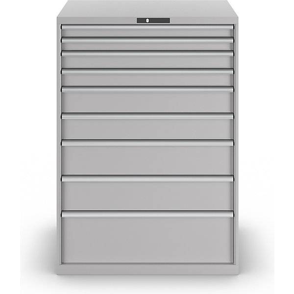 Lista Schubladenschrank - 78.296.020 - 1.450x1.023x725 mm (HxBxT) - 9 Schubladen - 75 kg - Key Lock - lichtgrau (RAL 703-2