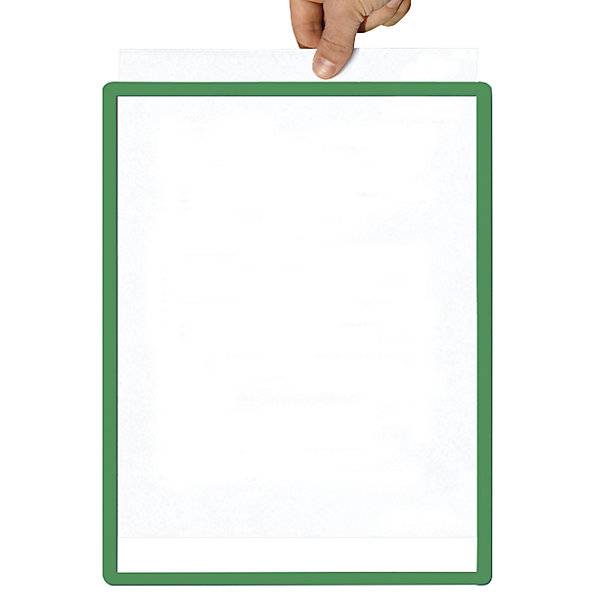 Rahmen mit Klarsichtfolie Papierformat A4 VE 10 Stk magnetisch grün. TAKKT Industrial & Packaging GmbH-0