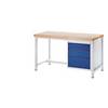 Werkbank Gestellbauweise 3 Schubladen Größe L je 1 x 120/180/240 mm hoch Tiefe 700 mm Breite 1500 mm. Rau