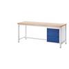 Werkbank Gestellbauweise 3 Schubladen Größe L je 1 x 120/180/240 mm hoch Tiefe 700 mm Breite 2000 mm. Rau