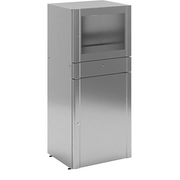 Edelstahl-PC-Schrank Schutzart IP32 HxBxT 1600 x 700 x 590 mm. TAKKT Industrial & Packaging GmbH 11299649-1