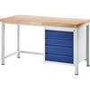 Werkbank Gestellbauweise 4 Schubladen Größe L Tiefe 700 mm Breite 1500 mm. Rau GmbH 11296049