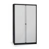 Euro-Rollladenschrank Breite 1200 mm 4 Fachböden tiefschwarz / lichtgrau. TAKKT Industrial & Packaging GmbH