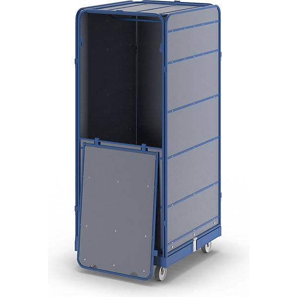 Rollbehälter SAFE Logistikbox HxBxT 1785 x 720 x 810 mm Rollplatte blau. ESB Engineering System Bau GmbH-0