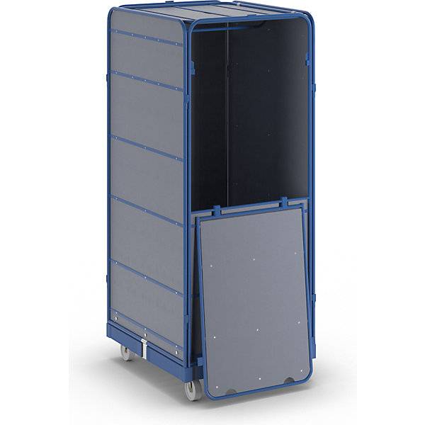 Rollbehälter SAFE Logistikbox HxBxT 1785 x 720 x 810 mm Rollplatte blau. ESB Engineering System Bau GmbH-3