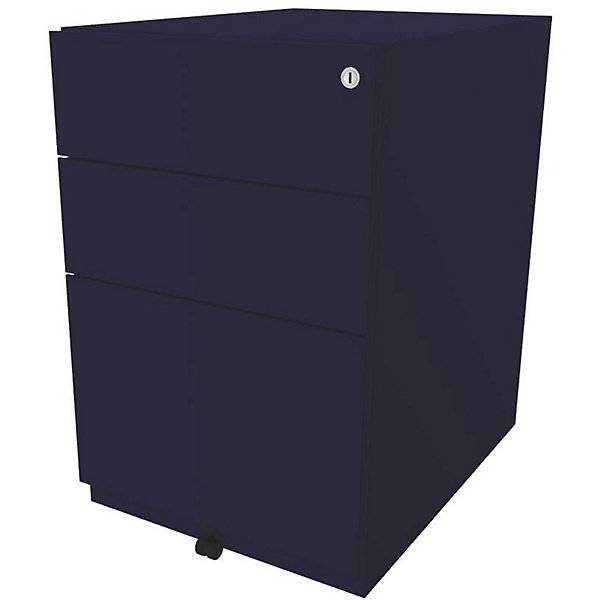 Rollcontainer Note™ mit 2 Universalschubladen 1 Hängeregistratur HxBxT 645 x 420 x 565 mm oxfordblau. BISLEY