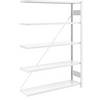 AntiBak®-Steckregal antibakteriell Regalhöhe 2000 mm Anbauregal Fachbodenbreite 1300 mm Fachbodentiefe 400