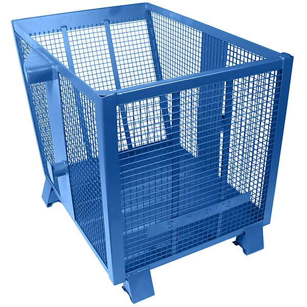 Gitterkippbehälter 4fach stapelbar Volumen 075 m³ blau. Heson-Werk GmbH 11421149