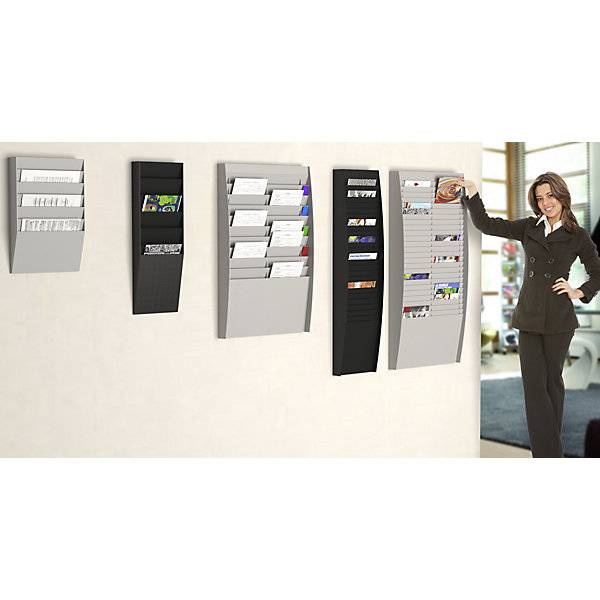 Sortiertafel 1 x 6 Fächer HxBxT 505 x 311 x 79 mm schwarz. PAPERFLOW S.A.S | | LE HUB BATEMENT 5 1ER ETAGE-1