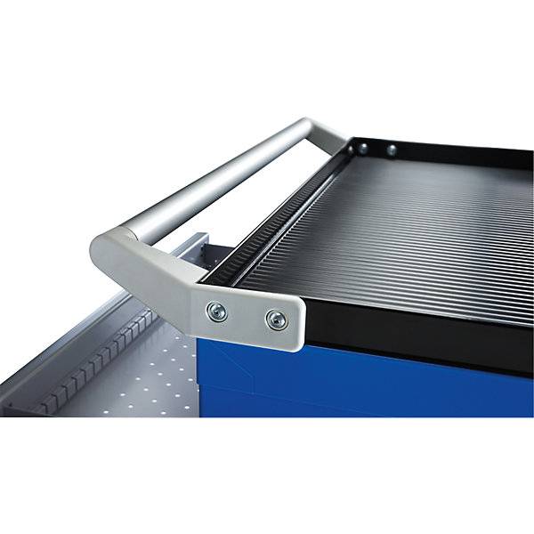 Schubladenschrank Breite 564 mm fahrbar 6 Schubladen HxT 890 x 572 mm grau metallic / lichtgrau. Lista GmbH-3