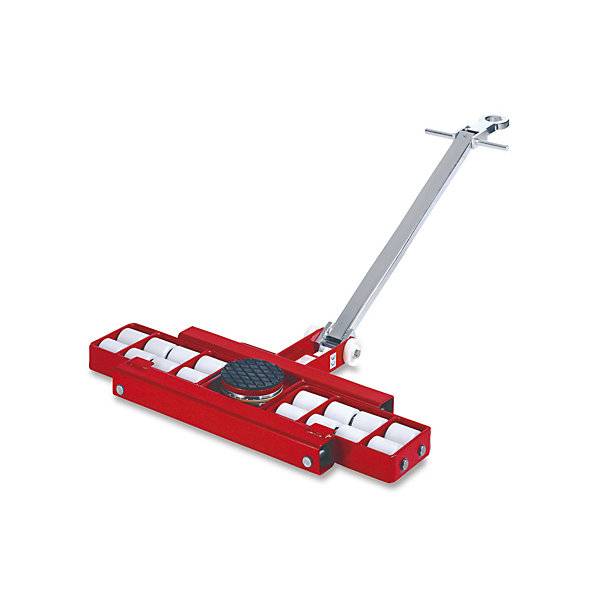 Transportfahrwerk lenkbar mit Lenkstange und Fahrwerkskassetten Tragfähigkeit 18000 kg. Georg Kramp GmbH & CO.