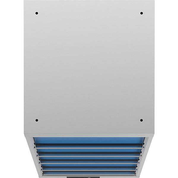 Schubladenschrank 5 Schubladen BxTxH 564 x 572 x 850 mm lichtgrau / lichtblau. Lista GmbH 11656349-2