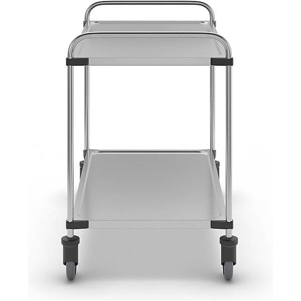 Servierwagen aus Edelstahl mit 2 Etagen LxBxH 1070 x 670 x 950 mm montiert. RieberGmbH & CO. KG 11920649-2