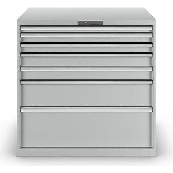 Schubladenschrank 7 Schubladen BxTxH 1023 x 725 x 1000 mm lichtgrau. Lista GmbH 11704749-2