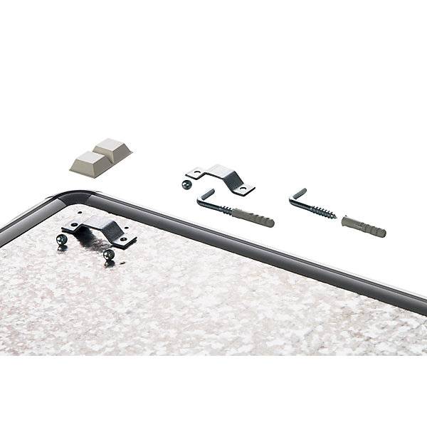 Design-Wandtafel Stahlblech emailliert BxH 600 x 450 mm. TAKKT Industrial & Packaging GmbH 11400449-2