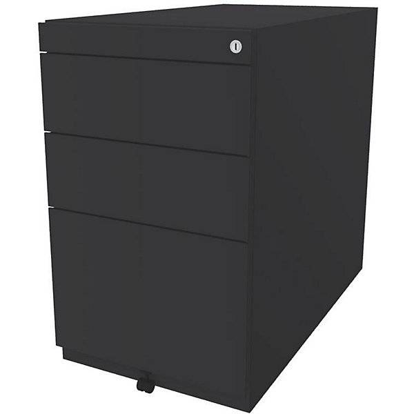 Standcontainer Note™ mit 2 Universalschubladen 1 Hängeregistratur ohne Top Tiefe 775 mm anthrazitgrau. Bisley-0