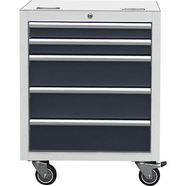 Schubladen-Rollwagen HxBxT 860 x 646 x 460 mm mit 5 Schubladen und 4 Lenkrollen. Simon Evers & CO. GmbH-1