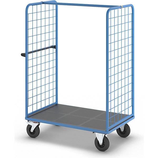 Etagenwagen mit Gitter-Seitenwänden Vollgummireifen Ladefläche 1175 x 800 mm. TAKKT Industrial & Packaging GmbH-1