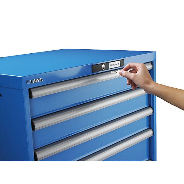 Schubladenschrank Breite 564 mm fahrbar 5 Schubladen HxT 990 x 725 mm lichtblau. Lista GmbH 11668249-4