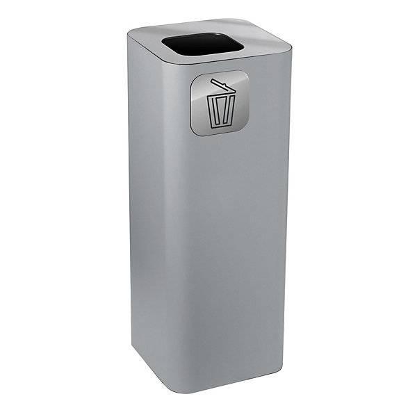 Wertstoffsammler PURE Höhe 800 mm Volumen 100 l schwarz. TKG Technische Kunststoff- und Metallteile GmbH-1