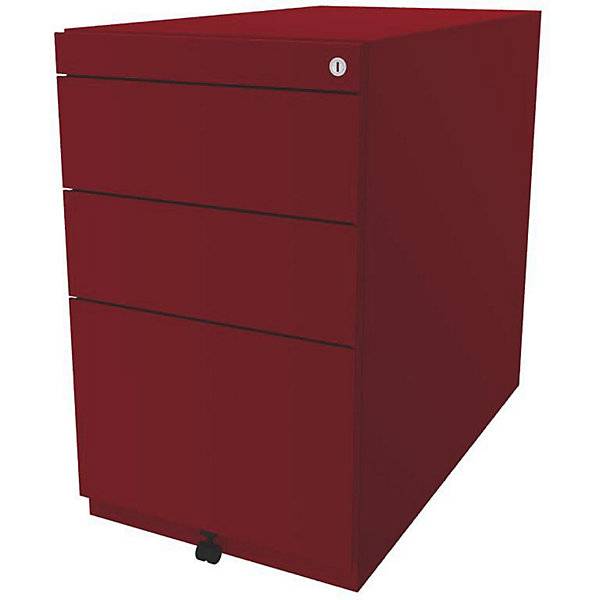 Standcontainer Note™ mit 2 Universalschubladen 1 Hängeregistratur ohne Top Tiefe 775 mm kardinalrot. BISLEY