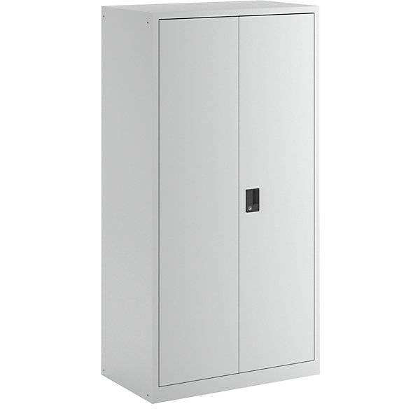 Flügeltürenschrank HxBxT 1950 x 1000 x 580 mm Leergehäuse mit 10 Fachböden lichtgrau. Lista GmbH 11679649