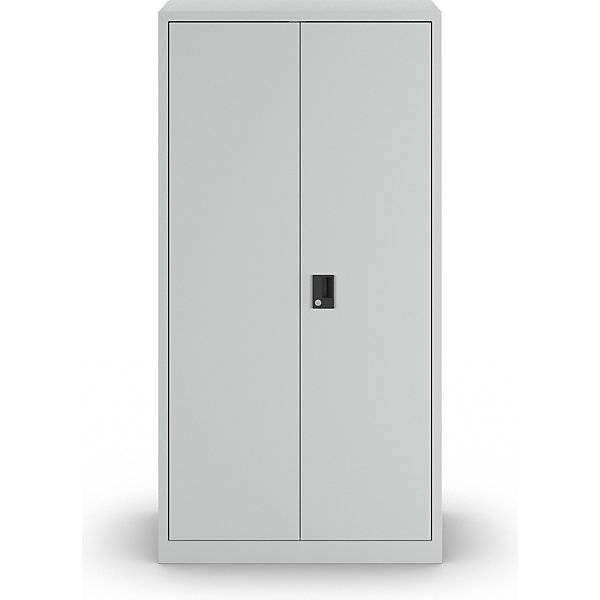 Flügeltürenschrank HxBxT 1950 x 1000 x 580 mm Leergehäuse mit 10 Fachböden lichtgrau. Lista GmbH 11679649-2