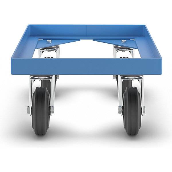 Fahrgestell aus Stahl mit Vollgummireifen Tragfähigkeit 250 kg Ladefläche 410 x 310 mm. TAKKT Industrial &-3