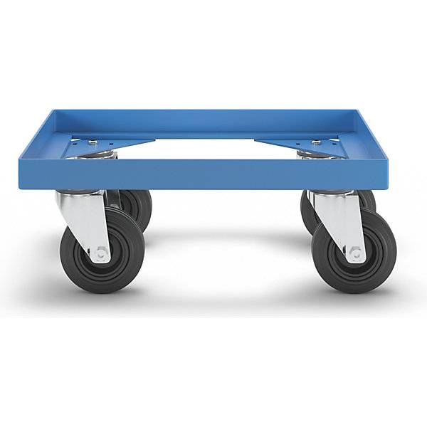 Fahrgestell aus Stahl mit Vollgummireifen Tragfähigkeit 250 kg Ladefläche 410 x 310 mm. TAKKT Industrial &-4
