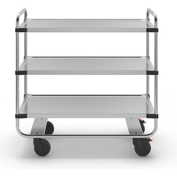 Edelstahl-Servierwagen montiert mit 3 Etagen LxBxH 1035 x 535 x 1040 mm. RieberGmbH & CO. KG 11921149-3