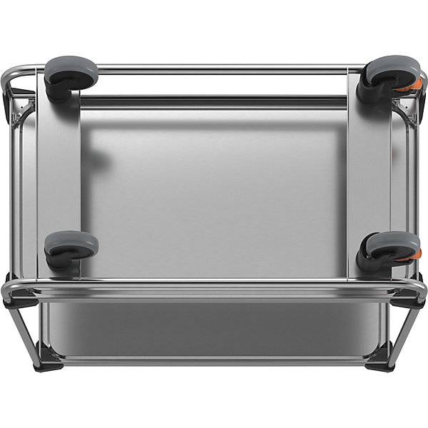 Edelstahl-Servierwagen montiert mit 2 Etagen LxBxH 1035 x 535 x 1010 mm. RieberGmbH & CO. KG 11920949-2