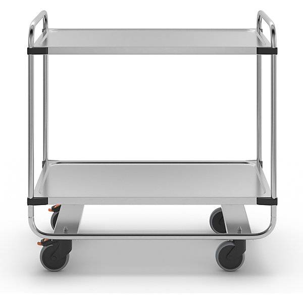 Edelstahl-Servierwagen montiert mit 2 Etagen LxBxH 1035 x 535 x 1010 mm. RieberGmbH & CO. KG 11920949-4
