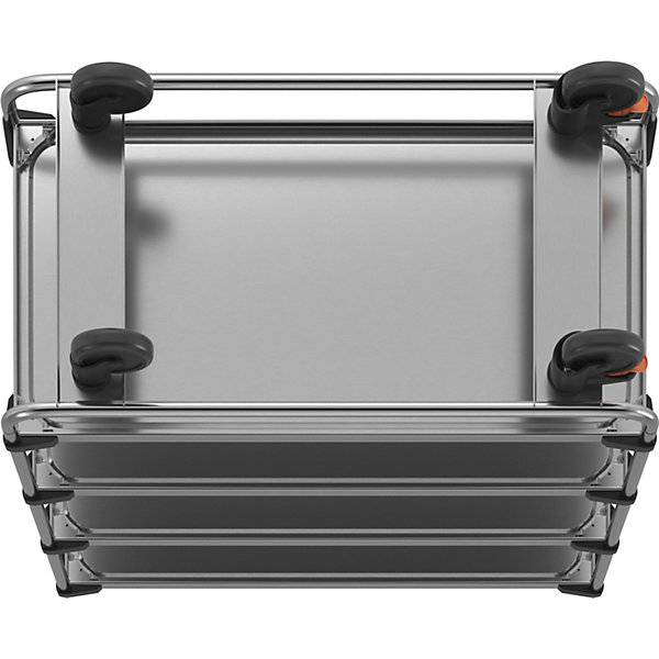 Edelstahl-Servierwagen montiert mit 4 Etagen LxBxH 1035 x 535 x 1310 mm. RieberGmbH & CO. KG 11921249-4