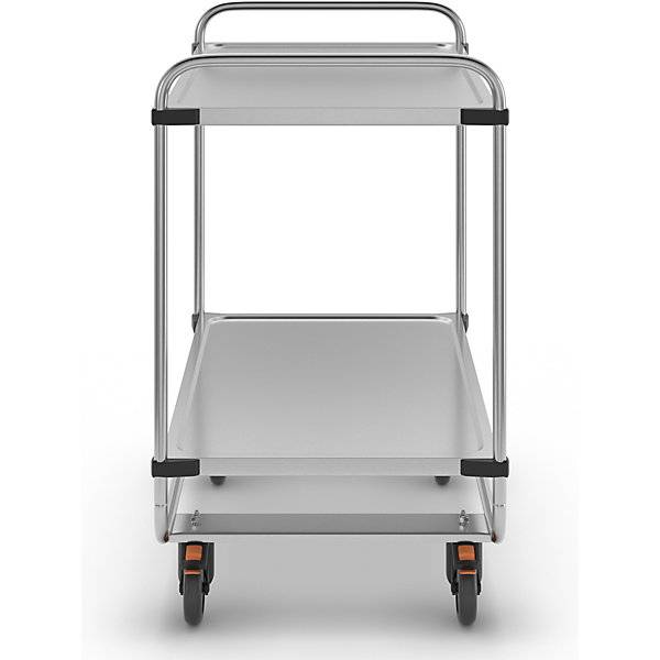 Edelstahl-Servierwagen montiert mit 2 Etagen LxBxH 1035 x 635 x 1010 mm. RieberGmbH & CO. KG 11921349-2