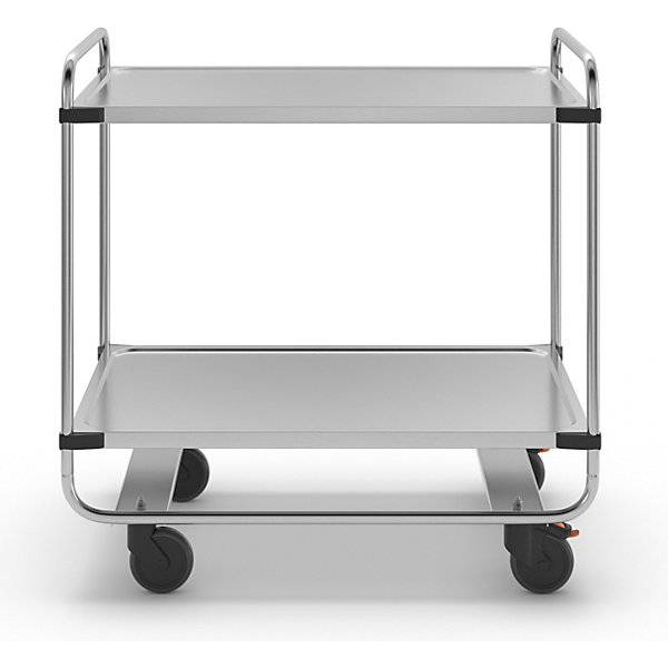 Edelstahl-Servierwagen montiert mit 2 Etagen LxBxH 1035 x 635 x 1010 mm. RieberGmbH & CO. KG 11921349-3
