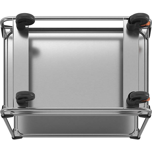 Edelstahl-Servierwagen montiert mit 2 Etagen LxBxH 1035 x 635 x 1010 mm. RieberGmbH & CO. KG 11921349-4