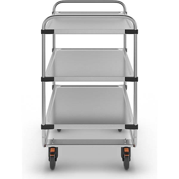 Edelstahl-Servierwagen montiert mit 3 Etagen LxBxH 1035 x 635 x 1040 mm. RieberGmbH & CO. KG 11921449-1