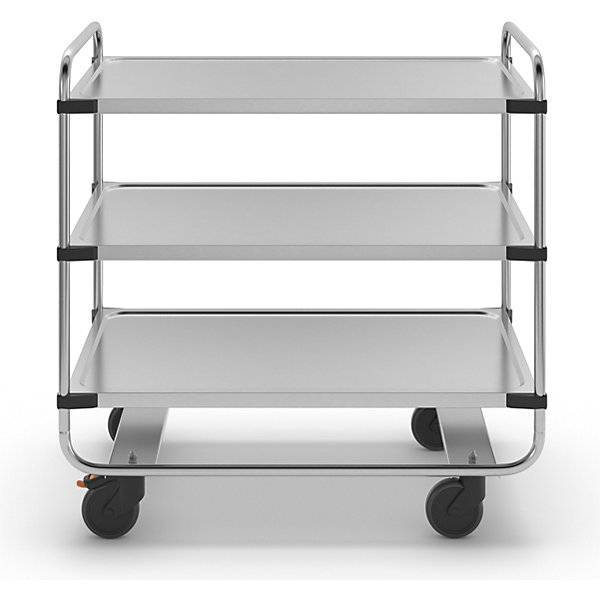 Edelstahl-Servierwagen montiert mit 3 Etagen LxBxH 1035 x 635 x 1040 mm. RieberGmbH & CO. KG 11921449-2