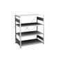 Steckregal Bauart leicht einseitig HxBxT 1200 x 1000 x 600 mm grau Grundregal. Jul. vom Hofe GmbH & CO. KG.