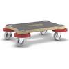 Transportroller MaxiGRIP rechteckig mit FSC®-Zertifizierung LxBxH 330 x 230 x 88 mm Tragfähigkeit 200 kg.
