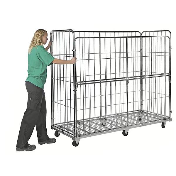 Rollcontainer 4-seitig XXL Längsseite abklappbar ohne Feststeller. KONGAMEK AB 45693449-1