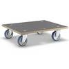 Transportroller MaxiGRIP rechteckig mit FSC®-Zertifizierung LxBxH 590 x 490 x 150 mm Tragfähigkeit 500 kg.