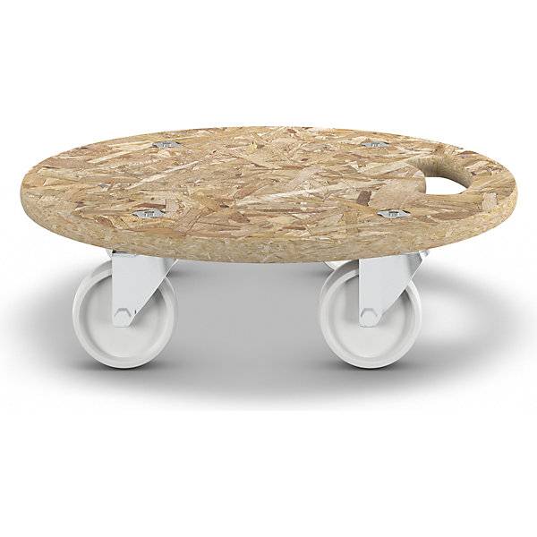 Transportroller aus OSB-Platte VE 2 Stk rund Ø 380 mm Höhe 110 mm. Wagner System GmbH 17762349-3