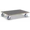 Transportroller MaxiGRIP rechteckig mit FSC®-Zertifizierung LxBxH 780 x 590 x 150 mm Tragfähigkeit 500 kg.
