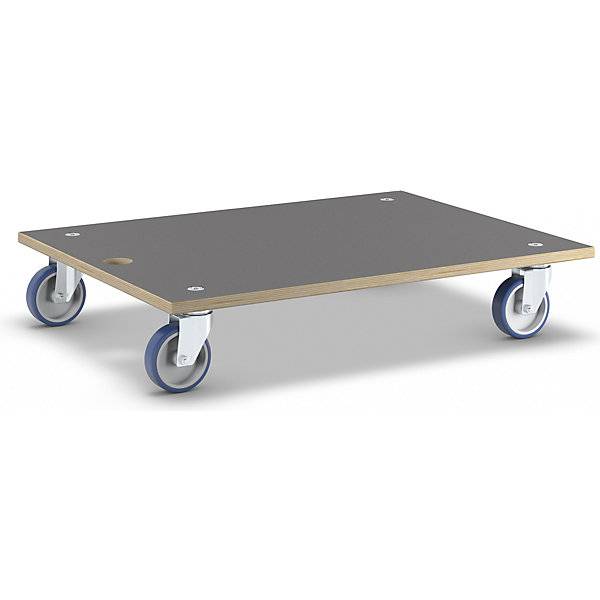 Transportroller MaxiGRIP rechteckig mit FSC®-Zertifizierung LxBxH 780 x 590 x 150 mm Tragfähigkeit 500 kg.